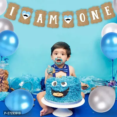 Zyozi  I Am One Mustache Banner / I Am One Birthday Banner / 1st Birthday Banner-thumb4