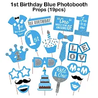 First Birthday Photo Booth Props - Birthday Photobooth Props For Decorations (Pack of 19)-thumb3