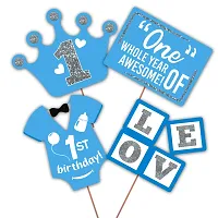 First Birthday Photo Booth Props - Birthday Photobooth Props For Decorations (Pack of 19)-thumb1