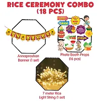 Zyozi Shubh Annaprasanam Bunting Banner, Photo Booth Props  LED Rice Light (Pack of 18)-thumb4