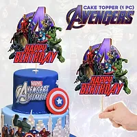 Zyozi Avengers Theme Birthday Decorations Cake Topper - Avengers  Themed Party Cake Decorations-thumb1