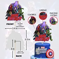 Zyozi Avengers Theme Birthday Decorations Cake Topper - Avengers  Themed Party Cake Decorations-thumb3