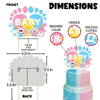 Zyozi Baby Shower Decorations Combo - Banner, Balloons, Swirls, Cake  CupCake Topper with Sash (Pack of 44)-thumb1