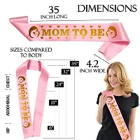 Zyozi  Baby Shower Decorations Set - Letter Banner, Sash and Photo Booth Props (Pack of 32)-thumb4