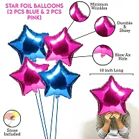 Zyozi Baby Shower Decorations Combo - Banner, Balloons, Star Foil Balloons, Foil Curtains,Sash (Pack of 50)-thumb2