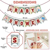 Zyozi Baby Shower Decorations Set - Baby Shower Letter Banner  Balloons (Pack Of 51)-thumb4