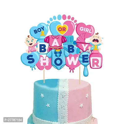 Zyozi  Baby Shower Cake Topper - Cake Decorations for Boy or Girl Baby Shower