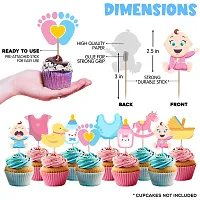 Zyozi  Baby Shower CupCake Topper - CupCake Topper For Decorations-thumb2