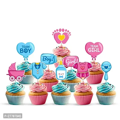 Zyozi Baby Shower CupCake Topper 10PCS - Baby Shower Party Decorations-thumb0