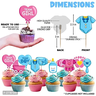 Zyozi Baby Shower CupCake Topper 10PCS - Baby Shower Party Decorations-thumb3