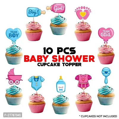 Zyozi Baby Shower CupCake Topper 10PCS - Baby Shower Party Decorations-thumb4