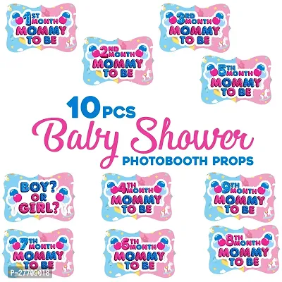 Zyozi Baby Shower Decorations Items - Baby Shower PhotoBooth Props -10 Pcs-thumb2