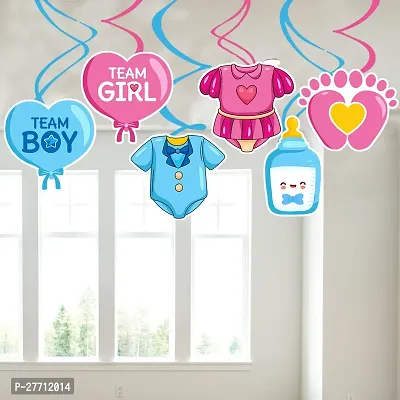 Zyozi Baby Shower Decorations Hanging Swirls - Baby Shower Party Kit