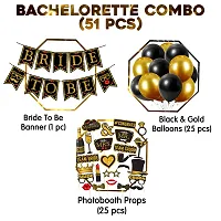 Zyozi Bachelorette Party Decorations - Bride To Be Banner, Balloons With PhotoBooth Props (Pack Of 51)-thumb1