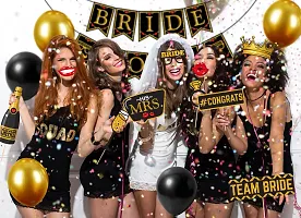 Zyozi Bachelorette Party Decorations - Bride To Be Banner, Balloons With PhotoBooth Props (Pack Of 51)-thumb2