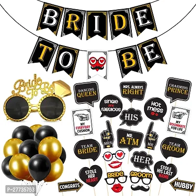 Zyozi Bachelorette Party Decorations Kit - Banner, Balloons, PhotoBooth Props  EyeGlass