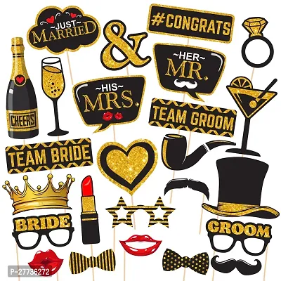 Zyozi Bachelorette Party Decorations Props - Photo Booth Props For Bridal Shower-thumb0