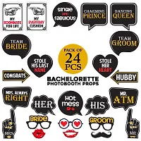 Zyozi Bridal Shower Decorations Props - Bachelor Photo Booth Props (24 Pcs)-thumb4