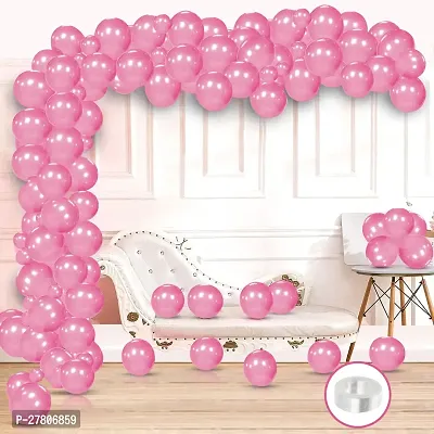 Zyozi Mettalic Balloons Garland Arch Kit - Pink Balloons with Arch Roll - 51 Pcs