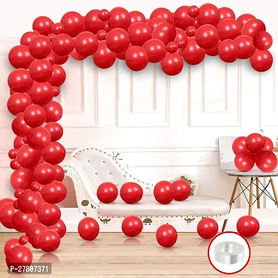 Zyozi Mettalic Balloon Garland Arch Kit - Red Mettalic Balloon  Arch Roll - 51 Pcs