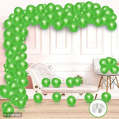 Zyozi Mettalic Balloons Garland Arch Kit - Green Balloons  Arch Roll - 51 Pcs