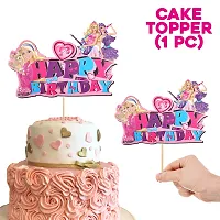 Zyozi Princess Theme Happy Birthday Cake Toppers - Birthday Party Cake Decorations-thumb4