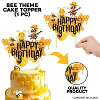 Honey Bee Theme Birthday Decoration Cake topper - Honey Bee Cake Topper For Birthday-thumb2