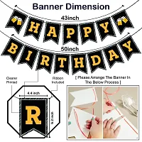 Happy Birthday Banner Decorations for Themed Birthday Party - Set of 1-thumb2