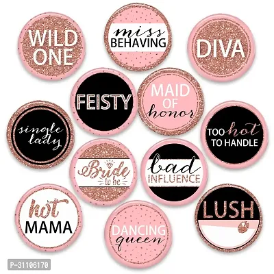 Bride To Be  Bride Squad Badges  (Pack Of 12)-thumb0