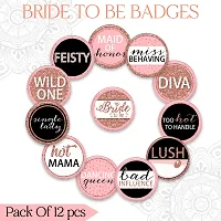 Bride To Be  Bride Squad Badges  (Pack Of 12)-thumb1