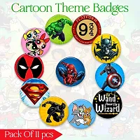 Cartoon Theme Birthday Badges  (Pack Of 11)-thumb1