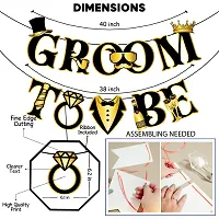 Groom To-Be Decorations Combo  (Pack Of 28)-thumb1