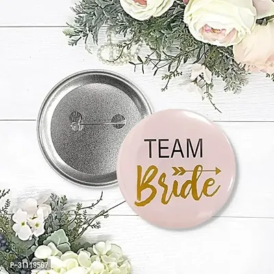 Bride To Be  Team Bride Buttons Pins Badges (Pack Of 6)-thumb2