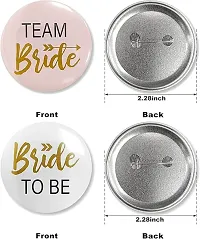 Bride To Be  Team Bride Buttons Pins Badges (Pack Of 6)-thumb2