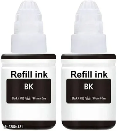 Ink Compatible For Canon Gi 790 G1000, G1010, G1100, G2000, G2002, G2010, G2012, G2100, G3000, G3010, G3012, G3100, G4000, G401, G1900, G2900, G3900, G1800, G2800, G3800 Black - Twin Pack-thumb0