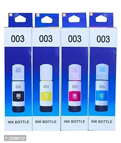 003 Ink 65Ml 1 Set Of Colors For Printer (L3100, L3101, L3110, L3150) Pack Of 4