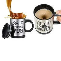 BullBear Self Stirring Coffee Mug Cup - Funny Electric Stainless Steel Automatic Self Mixing  Spinning Home Office Travel Mixer Cup Best Birthday Gift Idea for Men Women Kids(Pack of 1)-thumb1