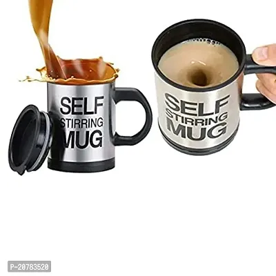 BullBear Self Stirring Coffee Mug Cup - Funny Electric Stainless Steel Automatic Self Mixing  Spinning Home Office Travel Mixer Cup Best Birthday Gift Idea for Men Women Kids(Pack of 1)-thumb2