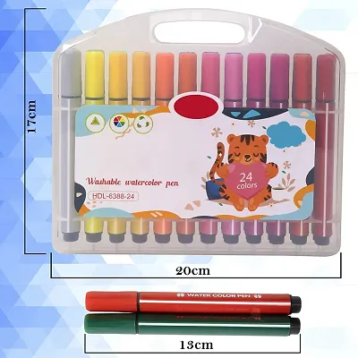 chahat Enterprise Colour sketch pen (48 sketchpen set) Fine  Angular Nib Sketch Pen with Washable Ink - WASHABLE WATERCOLOR PEN