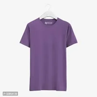 Stylish Polyester Solid Tshirt for Men-thumb0