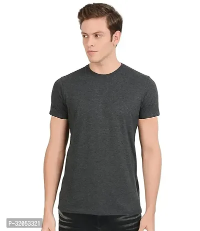 Stylish Polyester Solid Tshirt for Men-thumb0