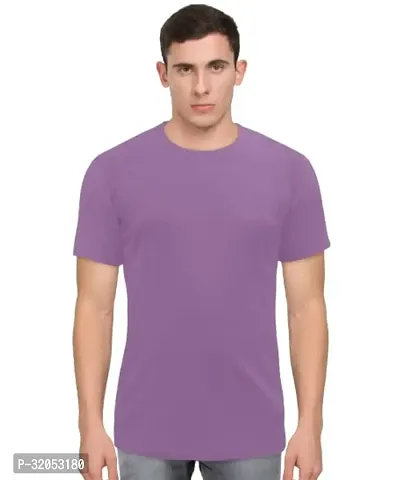 Stylish Polyester Solid Tshirt for Men-thumb0