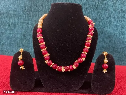 Latest Beautiful Pearl Jewellery Set for Women-thumb0