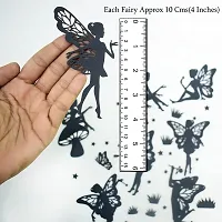 CrafTreat Fairy Laser Cut Chipboard Embellishments for Crafting - Laser Cut Chipboard Fairies (Set of 8) - Size: 5.76X6 Inches - Fairy Silhouette Cutouts - Fairy Cutouts for Crafts-thumb2