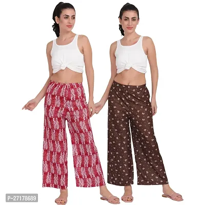 Stunning Sarina Printed Palazzo For Women Pack of 2