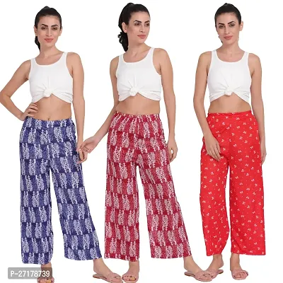 Stunning Sarina Printed Palazzo For Women Pack of 3