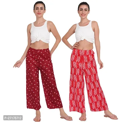 Stunning Sarina Printed Palazzo For Women Pack of 2