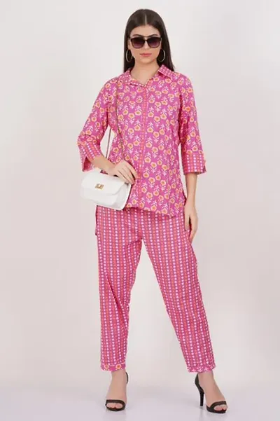 New Launch Cotton Printed Night Suit For Women/Lounge Set For Women