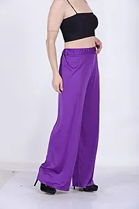 Women's Regular Fit Sahrina Palazzo (Sahrina Plazzo, Purple_Purple_Free Size)-thumb4