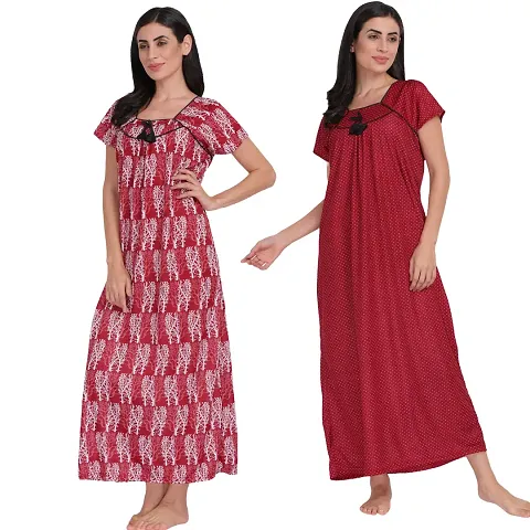 Stylish Nighty For Women Pack Of 2